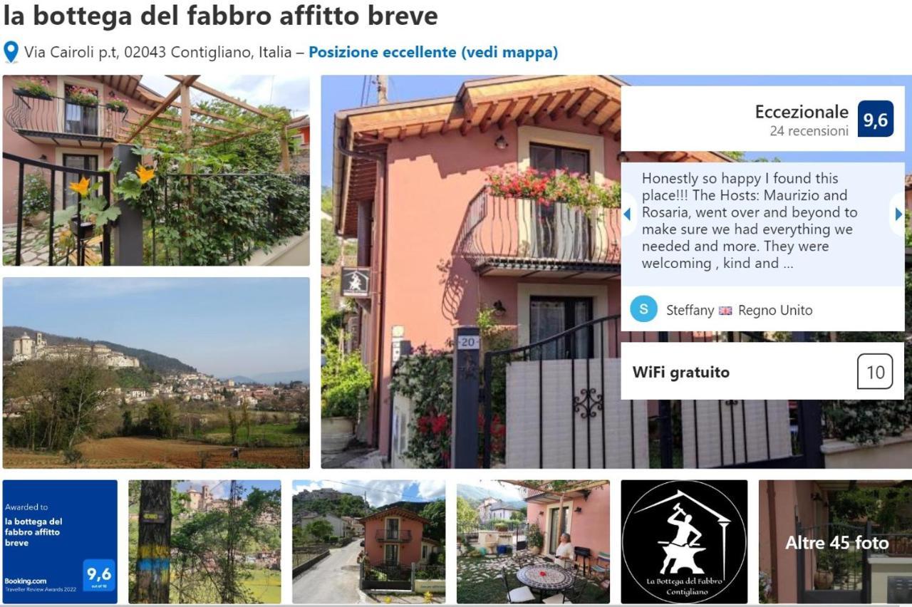 Вилла La Bottega Del Fabbro Affitto Breve Contigliano Экстерьер фото